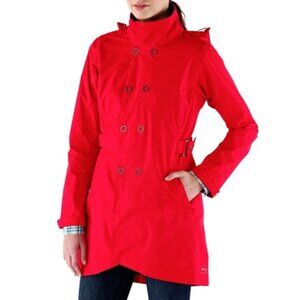 REI Raven Red Kyoto Trench Rain Coat Jacket XS